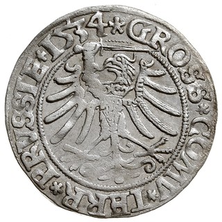 grosz 1534, Toruń, na awersie końcówka napisu PR