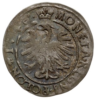 grosz 1546, Kraków, odmiana z rozetkami obok korony, patyna