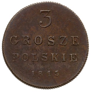 3 grosze polskie 1815, Warszawa, na bokach monet