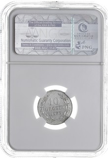 10 groszy 1835, Wiedeń, Plage 295, wyśmienicie zachowana moneta w pudełku NGC z certyfikatem MS 65