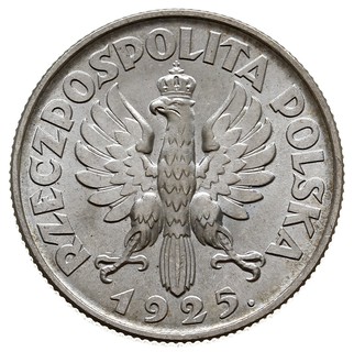 1 złoty 1925, Londyn, Kobieta z kłosami, Parchimowicz 107.b, wyśmienity stan zachowania