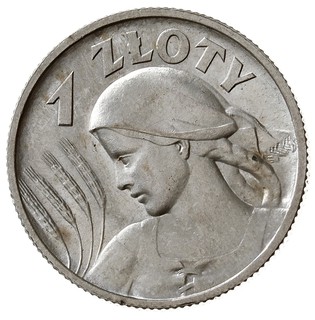 1 złoty 1925, Londyn, Kobieta z kłosami, Parchimowicz 107.b, wyśmienity stan zachowania
