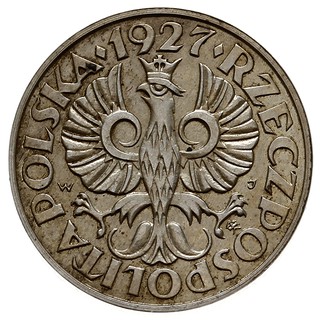 2 grosze 1927, Warszawa, srebro 2.30 g, nakład 100 sztuk, Parchimowicz P-104.e, piękne, delikatna patyna