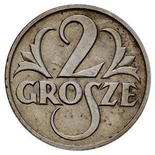 2 grosze 1927, Warszawa, srebro 2.30 g, nakład 100 sztuk, Parchimowicz P-104.e, piękne, delikatna patyna