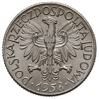 1 złoty 1958, Warszawa, Nominał 1 i trzy pary kł