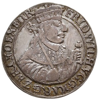 ort 1656, Królewiec, odmiana bez liter mincerza, Bahr. 1589, Schr. 1582, bardzo rzadki, drobne rysy w tle, patyna