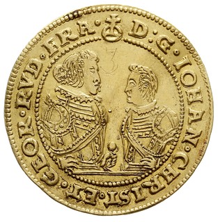 3 dukaty 1610, Złoty Stok, Aw: Dwie półpostacie 