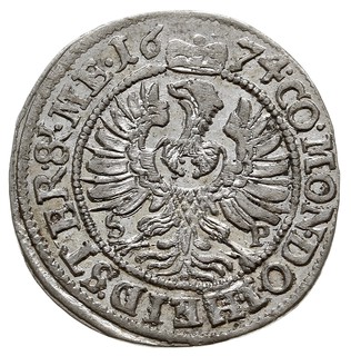 3 krajcary 1674, Oleśnica, E./M. 398, F.u.S. 229