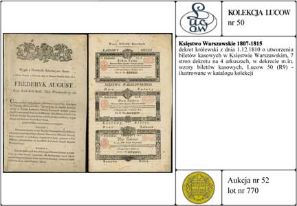 dekret królewski z dnia 1.12.1810 o utworzeniu b
