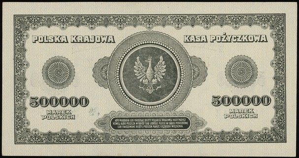 500.000 marek polskich 30.08.1923, Serja AZ, No 