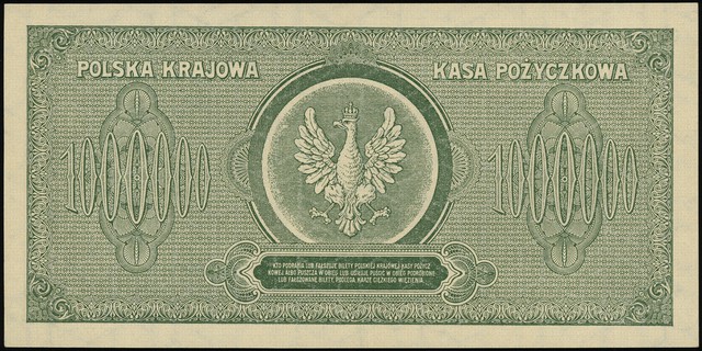 1.000.000 marek polskich 30.08.1923, seria D, numeracja 7569330, Lucow 452 (R4), Miłczak 37b
