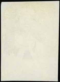 próbna odbitka w kolorze czarnym portretu dziewczyny, zamieszczonego na stronie głównej banknotu 20 złotych 20.08.1939, Lucow- patrz 1053-1058, Miłczak- patrz 87, duża rzadkość