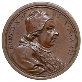medal autorstwa O. Hameraniego wybity w 1745 poś