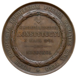 medal 100 - lecie Konstytucji 3-go Maja autorstw