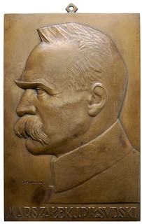 Józef Piłsudski 1926, plakieta Mennicy Państwowe
