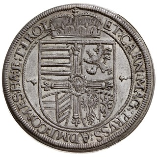 talar 1615, Hall, srebro 28.28 g, Dav. 3321, Vogl. 122/VIII, M./T. 396, na awersie mała wada blachy, ale pięknie zachowany