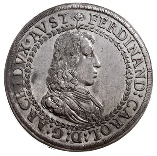 dwutalar bez daty (1646), Hall, srebro 56.67 g, Dav. 3363, M./T. 502, pięknie zachowany