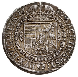 talar 1680, Hall, srebro 28.35 g, Dav. 3241, M./