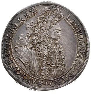 talar 1690 / K-B, Krzemnica, srebro 28.64 g, Dav. 3261, Vogl. 225/IV, Her. 731, Huszar 1372, patyna