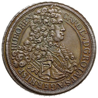talar 1716, Wiedeń, srebro 28.73 g, Dav. 1035, Vogl. 267/I, Her. 292, pięknie zachowany, patyna