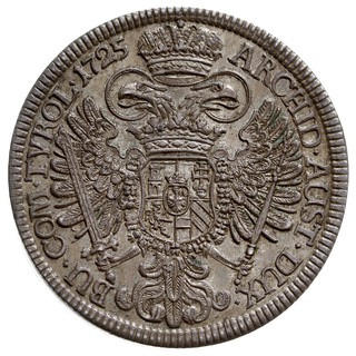 talar 1725, Hall, srebro 28.58 g, Dav. 1054, M./T. 846, Vogl. 259/III, Her. 344, bardzo ładny, piękna patyna