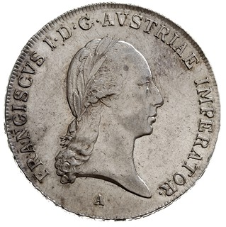 talar 1821 / A, Wiedeń, srebro 28.06 g, Dav. 7, Vogl. 308/III, Her. 306, J. 190, Kahnt 338, moneta z dużym blaskiem menniczym