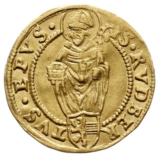 Ernest Herzog von Bayern 1540-1554, dukat 1548, złoto 3.50 g, Probszt 349, Zöttl 348