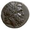 Pont, Amisos, 85-65 pne, AE-26, Aw: Głowa Zeusa w prawo, Rw: Orzeł stojący w lewo z głową zwróconą..