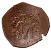 Cesarstwo Łacińskie, aspron trachy 1204-1261, naśladownictwo monet Manuela I Comnenusa, Aw: Chryst..