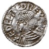 Aethelred II 978-1016, denar, mennica Londyn, mincerz Leofric, Aw: Popiersie w lewo, Rw: Długi krz..