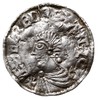 Aethelred II 978-1016, denar, mennica Winchester, mincerz Aelfgar, Aw: Popiersie w lewo, Rw: Długi..