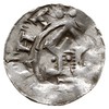 Saksonia /Sachsen/, Otto III 983-1002, denar po 893, Aw: Kapliczka, Rw: Krzyż, srebro 1.08 g, Hatz..