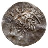 Bolesław I Chrobry 992-1025, denar jednostronny typu \Princes Polonie, Ptak zwrócony w prawo z roz..