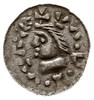 Władysław I Herman 1081-1102, denar, Aw: Głowa w lewo, Rw: Budowla z trzema wieżami, srebro 0.64 g..