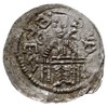 Bolesław IV Kędzierzawy 1146-1173, denar 1146-1157 , Aw: Książę z mieczem na tronie, BOLEZLAVS, Rw..