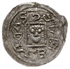 Bolesław IV Kędzierzawy 1146-1173, denar 1146-1157 , Aw: Książę z mieczem na tronie, BOLEZLAVS, Rw..