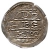 Bolesław IV Kędzierzawy 1146-1173, denar 1157-1166, Aw: Książę siedzący na tronie na wprost, trzym..
