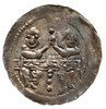 Bolesław IV Kędzierzawy 1146-1173, denar 1146-1157, Aw: Dwaj książęta siedzący wspólnie za stołem,..