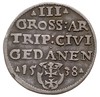 trojak 1538, Gdańsk, Iger G.39.1.g (R1), patyna