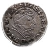 trojak 1539, Gdańsk, na awersie odmiana napisu PRVSS, Iger G.39.1.m (R1), moneta w pudełku PCGS z ..