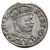 trojak 1586, Ryga, mała głowa króla,, Iger R.86.2.a (R), Gerbaszewski 26, moneta z końca blachy