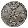 trojak 1755, Gdańsk, w czystym srebrze 2.02 g, I