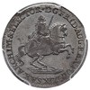 grosz wikariacki 1741, Drezno, Aw: Król na koniu