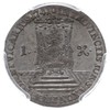 grosz wikariacki 1741, Drezno, Aw: Król na koniu, Rw: Tron, Kahnt 642, Merseb. 1699, moneta w pude..