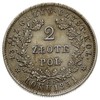 2 złote 1831, Warszawa, odmiana z kropką po POL, Plage 273, minimalnie justowane, złocista patyna