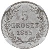 5 groszy 1835, Wiedeń, Plage 296, wyśmienicie za