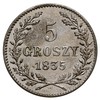 5 groszy 1835, Wiedeń, Plage 296, bardzo ładny egzemplarz