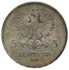 5 złotych 1930, Warszawa, Sztandar, Parchimowicz 115.a, wyśmienity stan zachowania, patyna