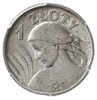 1 złoty 1925, Londyn, Kobieta z kłosami, Parchimowicz 107.b, moneta w pudełku PCGS z certyfikatem ..