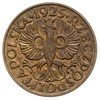2 grosze 1925, Warszawa, na rewersie data 27 X 26 i monogram SW, brąz 1.97 g, nakład 600 sztuk, Pa..